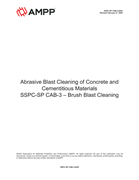 Book cover for Abrasive Blast Cleaning of Concrete and Cementitious Materials - SSPC-SP CAB-3 - Brush Blast Cleaning