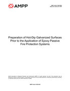 Book cover for Preparation of Hot-Dip Galvanized Surfaces Prior to the Application of Epoxy Passive Fire Protection Systems
