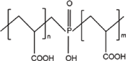 Molecular structure of phosphino-polycarboxylic acid.