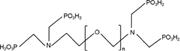 Molecular structure of polyamino polyether methylene phosphonic acid.