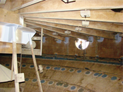 An example of galvanic anodes mounted in a vessel.