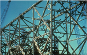 Galvanic anodes installed on an offshore structural steel (or “jacket”).