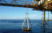 Galvanic anode retrofit system for an offshore installation.