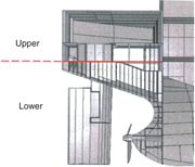 Areas under consideration indicated for an aft peak ballast tank.