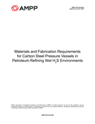 Book cover for Materials and Fabrication Requirements for Carbon Steel Pressure Vessels in Petroleum Refining Wet H2S Environments