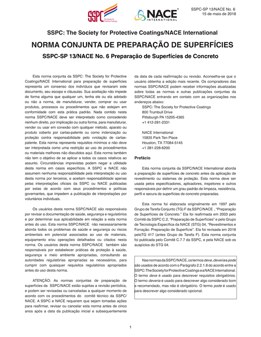 Preparação de Superfícies de Concreto Surface Preparation of Concrete ...