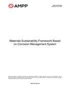 Book cover for Materials Sustainability Framework Based on Corrosion Management System