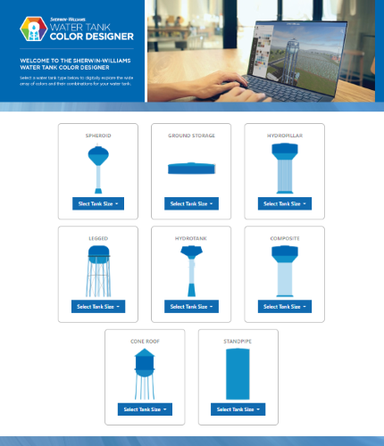 Sherwin-Williams Launches Water Tank Color Designer Tool | Materials ...