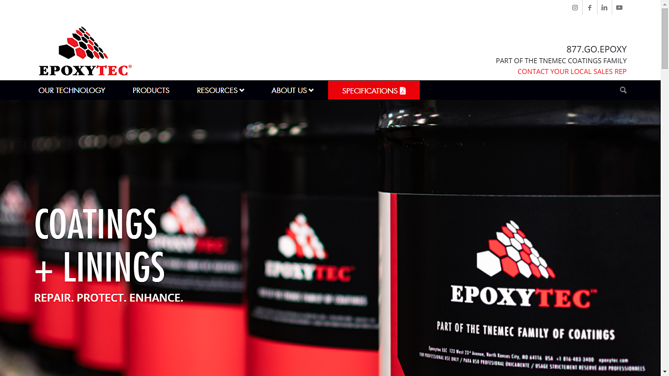 Epoxytec Specialty Coatings Group Epoxytec Upgrades Web Presence | Materials ...