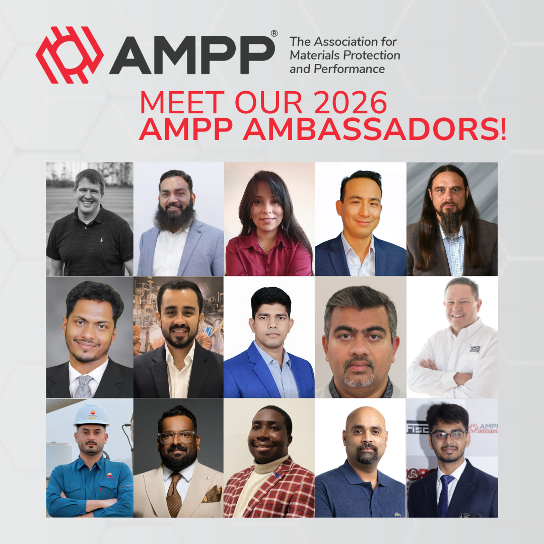 AMPP Announces Second Class of Global Ambassadors in 2026 | Materials ...