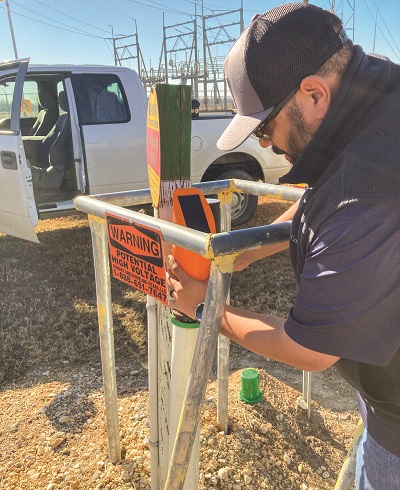 FIGURE 2 Photo of SUNBIRD with Texas-based Technical Sales Engineer Jonathan “JD” Galindo. Photo courtesy of Abriox.